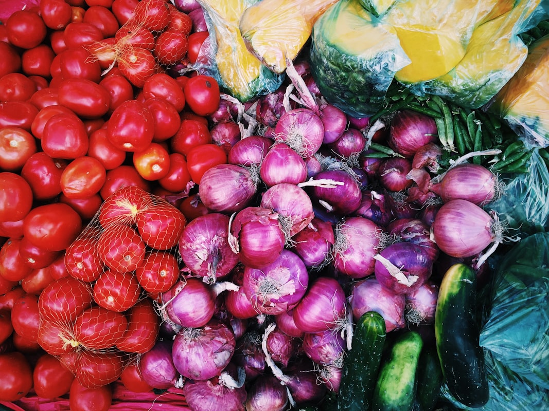 Fresh ingredients for healthy meal planning